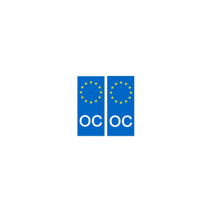 Oc occitan europe autocollant plaque