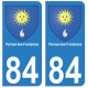 84 Pernes-les-Fontaines blason ville autocollant plaque