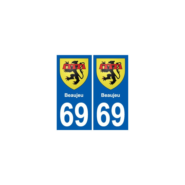 69 Beaujeu wappen aufkleber typenschild aufkleber stadt