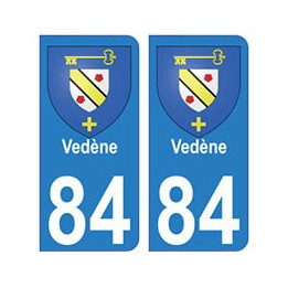 84 Vedène blason ville autocollant plaque