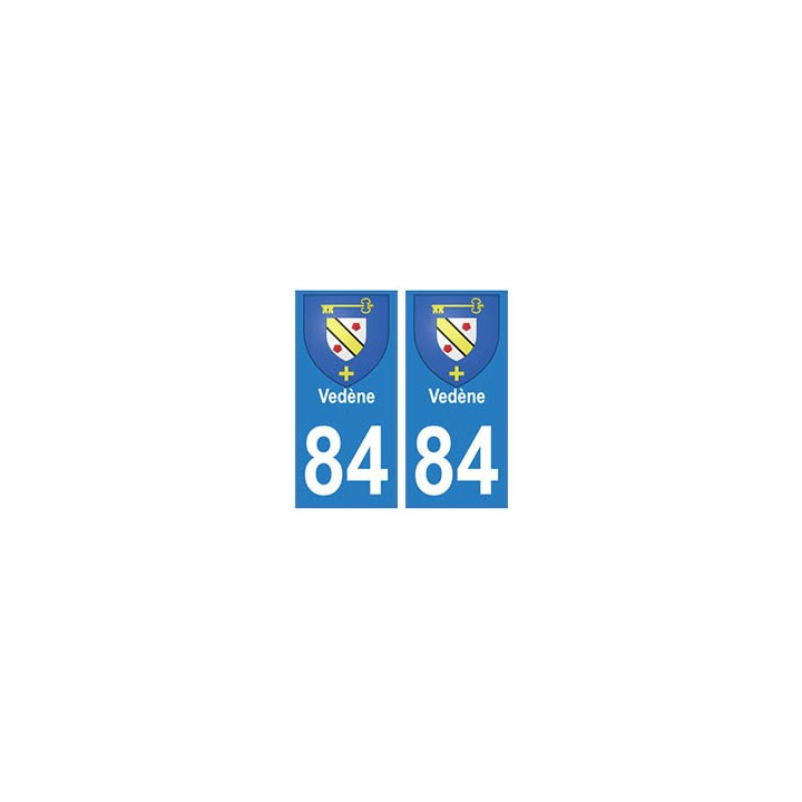 84 Vedène blason ville autocollant plaque