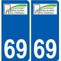 69 Saint-Andéol-le-Château logo autocollant plaque stickers ville