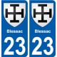 27 Léry coat of arms sticker plate stickers city
