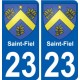 27 Léry coat of arms sticker plate stickers city