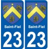 23 Léry blason autocollant plaque stickers ville