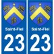 27 Léry coat of arms sticker plate stickers city