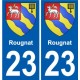 23 Léry blason autocollant plaque stickers ville