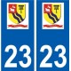 23 Léry logo autocollant plaque stickers ville