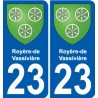 23 Léry blason autocollant plaque stickers ville