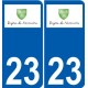 23 Léry logo autocollant plaque stickers ville