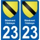 27 Léry coat of arms sticker plate stickers city