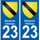 27 Léry coat of arms sticker plate stickers city