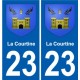 23 Léry blason autocollant plaque stickers ville