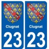 27 de Léry escudo de armas de la etiqueta engomada de la placa de pegatinas de la ciudad