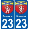 23 Léry blason autocollant plaque stickers ville