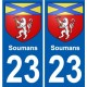 27 Léry coat of arms sticker plate stickers city