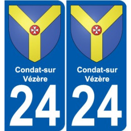 24 Léry blason autocollant plaque stickers ville