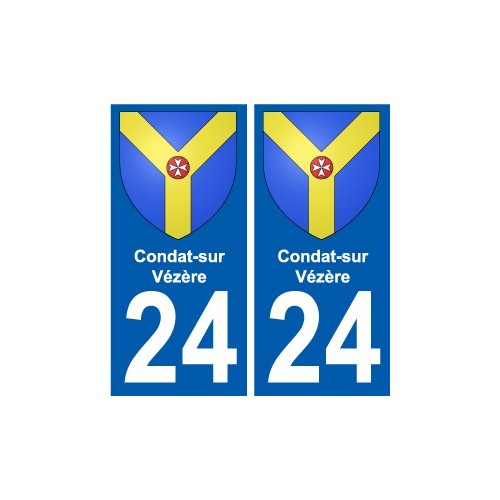 24 Léry blason autocollant plaque stickers ville