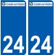27 de Léry logotipo de la etiqueta engomada de la placa de pegatinas de la ciudad