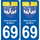 69 Saint-Laurent-de-Mure blason autocollant plaque stickers ville