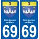 69 Saint-Laurent-de-Mure coat of arms sticker plate stickers city