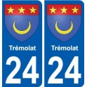 24 Léry blason autocollant plaque stickers ville