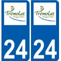 24 Léry logo autocollant plaque stickers ville