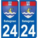 24 Léry blason autocollant plaque stickers ville