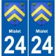 27 Léry stemma adesivo piastra adesivi città