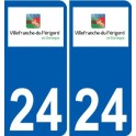 24 Léry logo autocollant plaque stickers ville