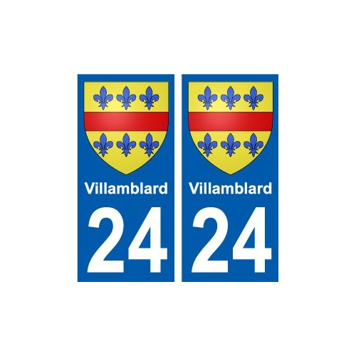 24 Léry blason autocollant plaque stickers ville