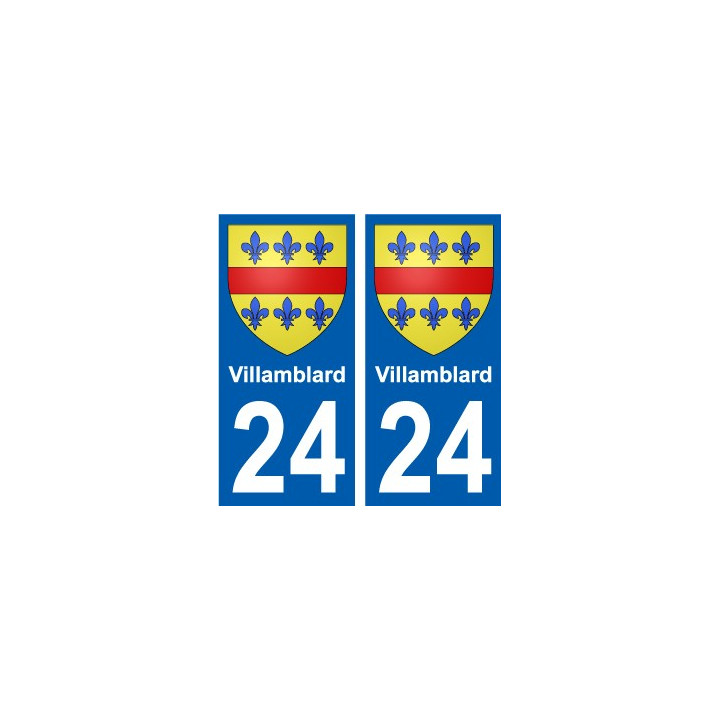 24 Léry blason autocollant plaque stickers ville