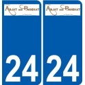 27 de Léry logotipo de la etiqueta engomada de la placa de pegatinas de la ciudad
