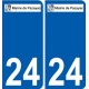 24 Léry logo autocollant plaque stickers ville