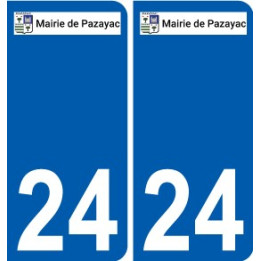 24 Léry logo autocollant plaque stickers ville