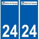 24 Léry logo autocollant plaque stickers ville