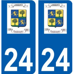 24 Léry logo autocollant plaque stickers ville