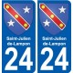 27 Léry stemma adesivo piastra adesivi città