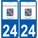 27 de Léry logotipo de la etiqueta engomada de la placa de pegatinas de la ciudad
