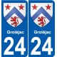 27 Léry wappen aufkleber typenschild aufkleber stadt