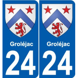 27 Léry coat of arms sticker plate stickers city