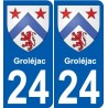 27 Léry coat of arms sticker plate stickers city