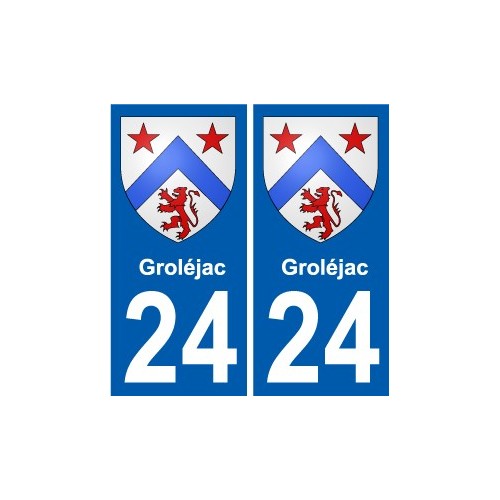 27 de Léry escudo de armas de la etiqueta engomada de la placa de pegatinas de la ciudad