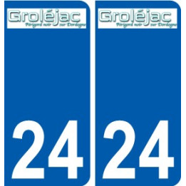 24 Léry logo autocollant plaque stickers ville