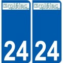 24 Léry logo autocollant plaque stickers ville