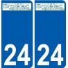 27 de Léry logotipo de la etiqueta engomada de la placa de pegatinas de la ciudad