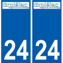 27 de Léry logotipo de la etiqueta engomada de la placa de pegatinas de la ciudad