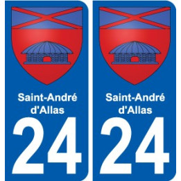 27 de Léry escudo de armas de la etiqueta engomada de la placa de pegatinas de la ciudad