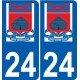 27 Léry logo sticker plate stickers city