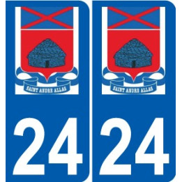24 Léry logo autocollant plaque stickers ville